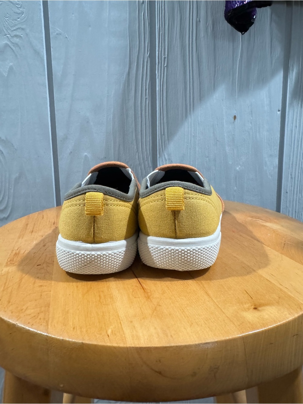 Carter's Yellow Canvas Slip-On Sneakers with White Sole